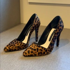 Alice and Olivia Calf Hair Dina Pump